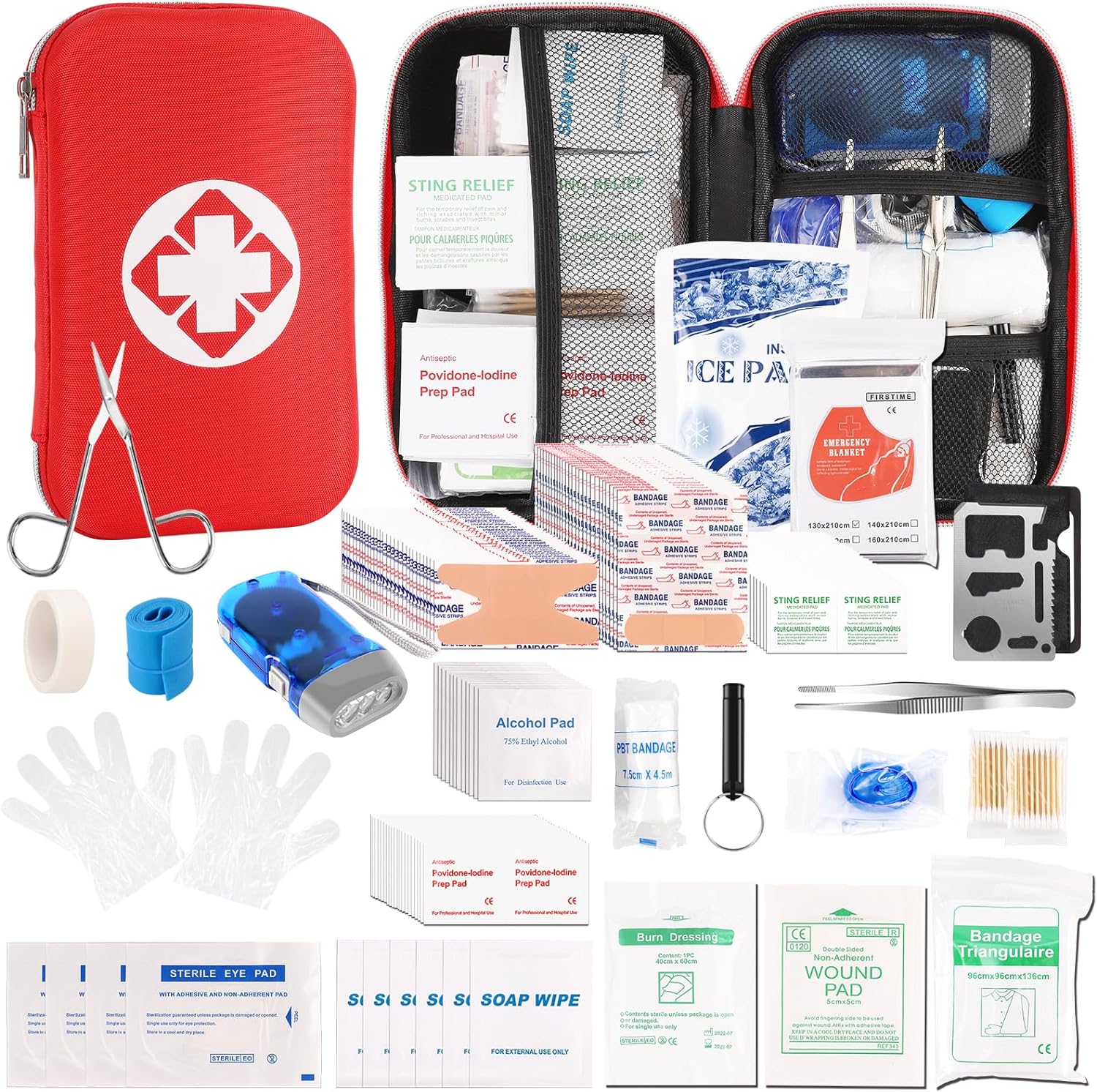 330 PCS First Aid Kit for Car Home Review