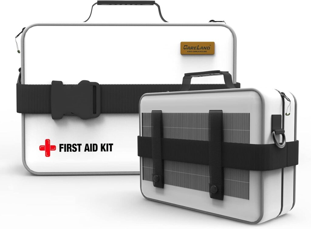 First Aid Kit, 277PCS Essential Emergency Trauma Medical Supplies Packed in a White Waterproof Bag, Perfect for Car Home Office Travel Outdoor Camping Hiking