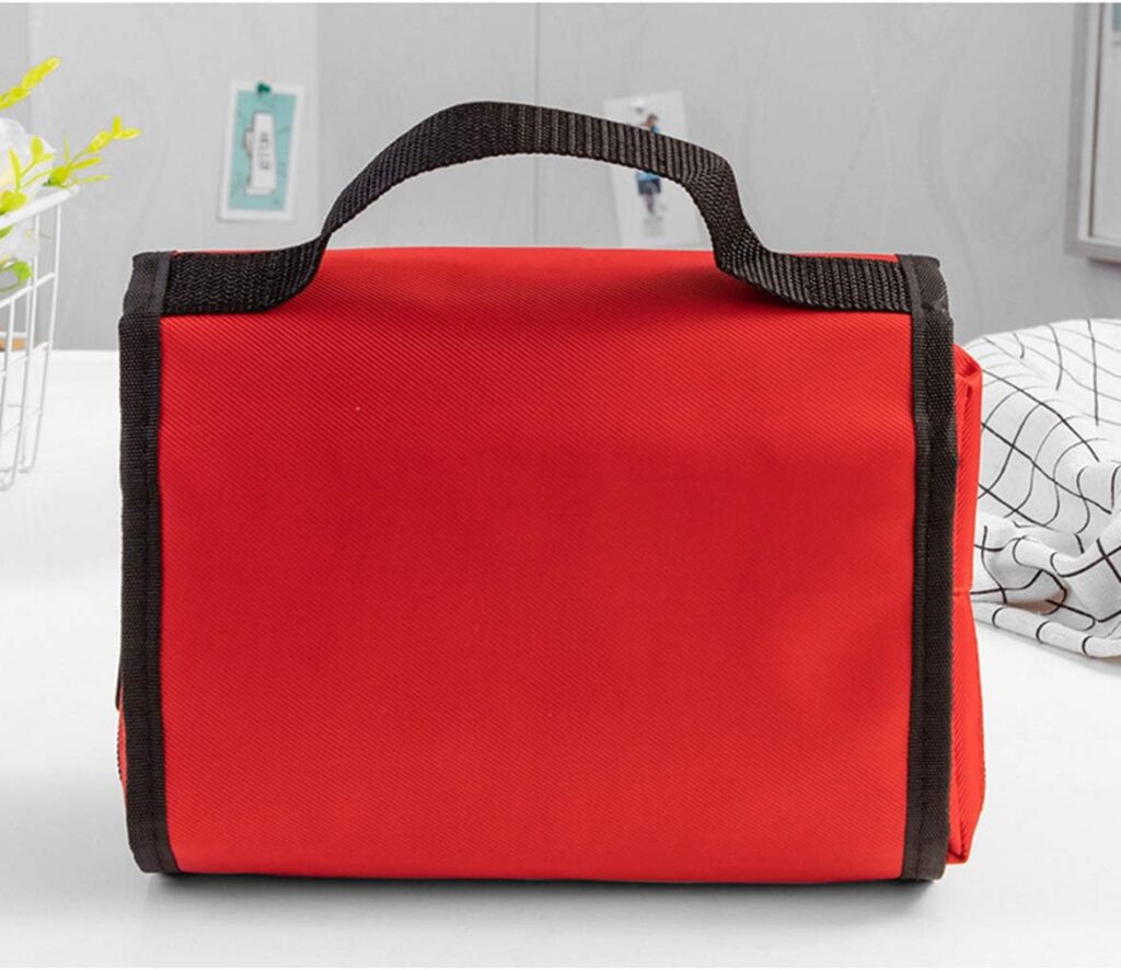 PAXLAMB First Aid Bag First Aid Kit Empty Medical Storage Bag Red Trauma Bag for Emergency First Aid Kits Car Workshop Cycling Outdoors (Red 1PC)