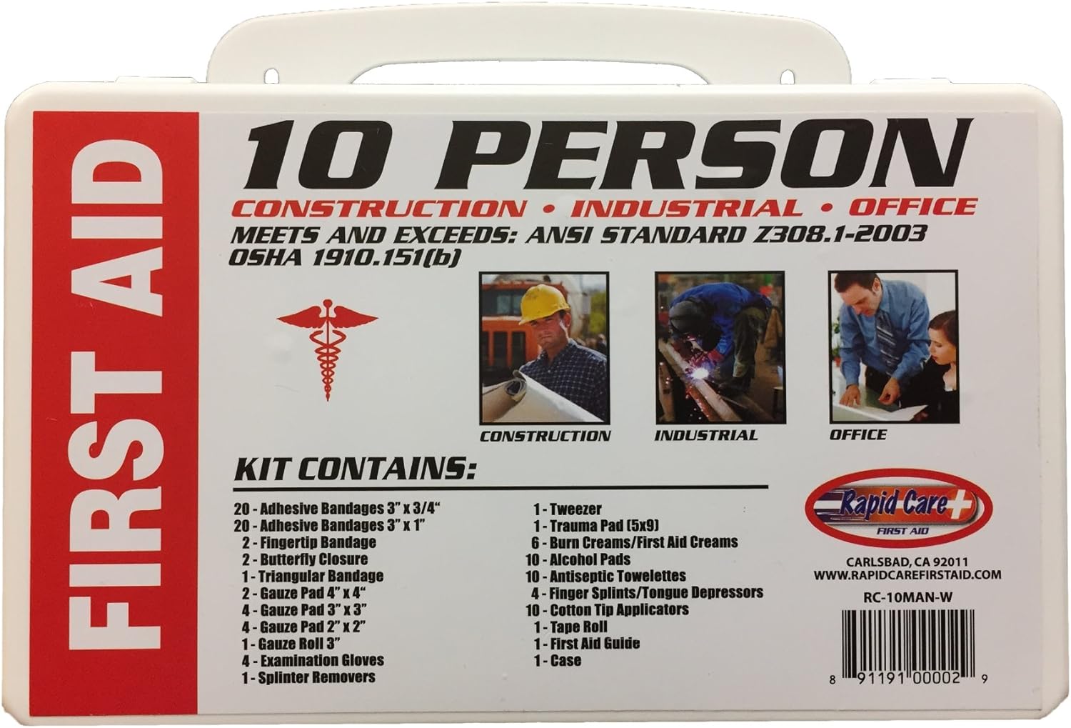 Rapid Care First Aid RC-10MAN-W 10 person First Aid Kit Review